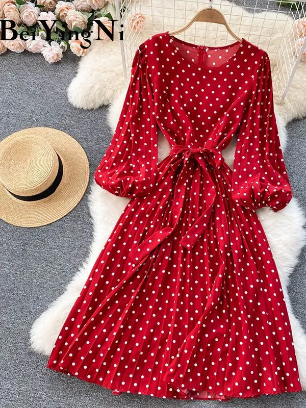 Polka Dot Printed Dress