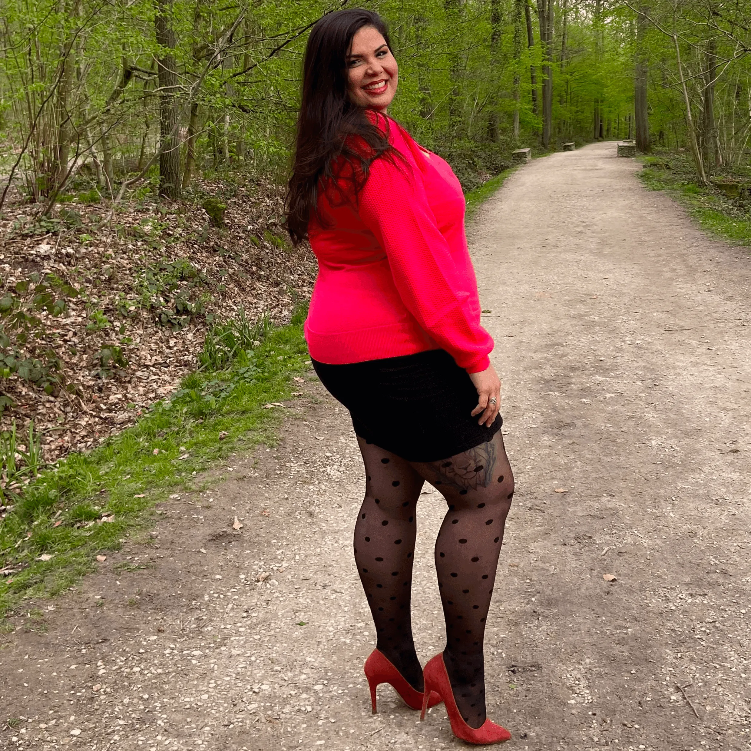 Polka Dot Strumpfhosen