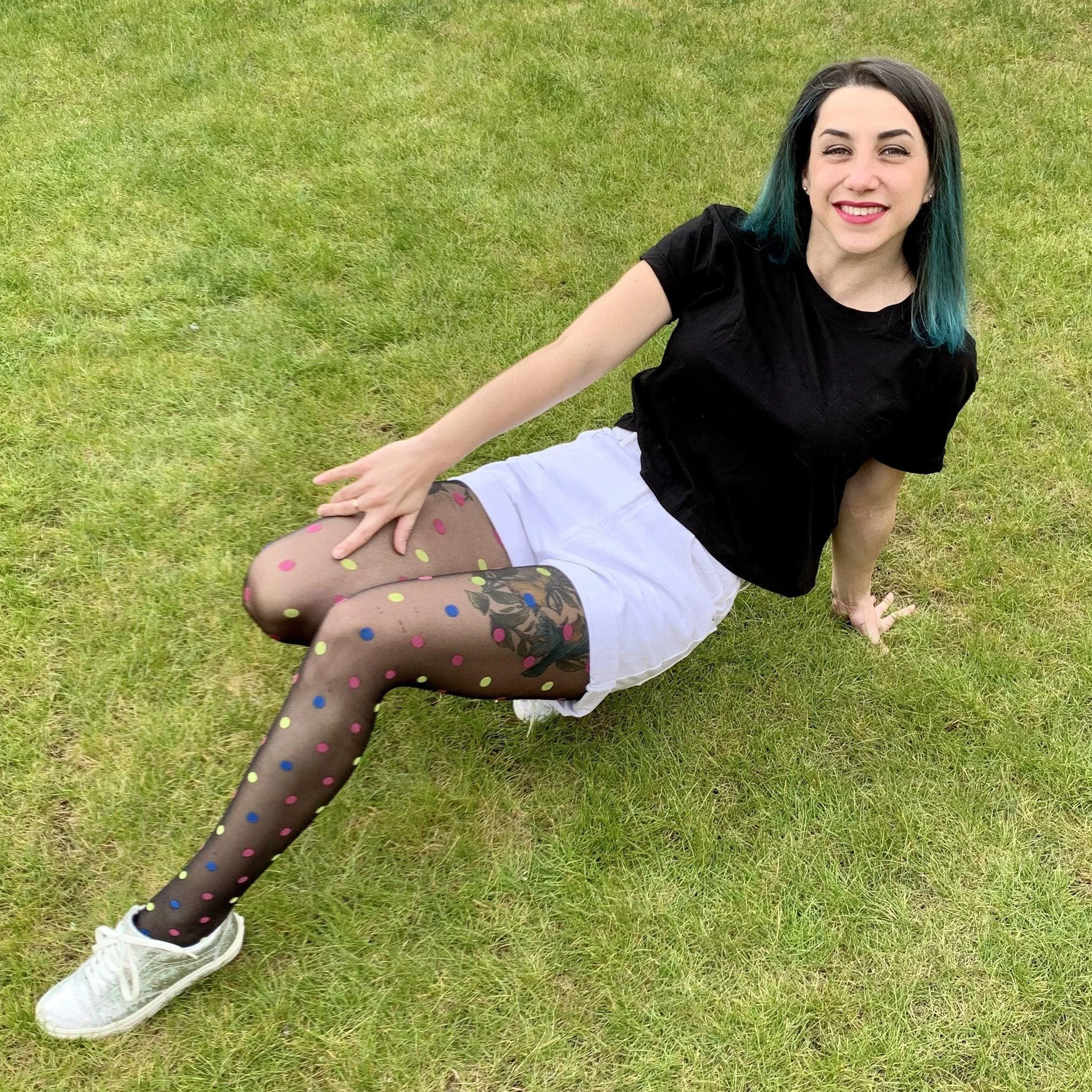Polka Dot Strumpfhosen