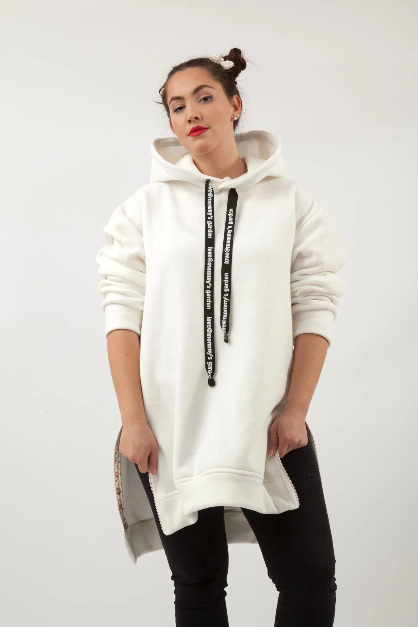 Poppy Hoodie White