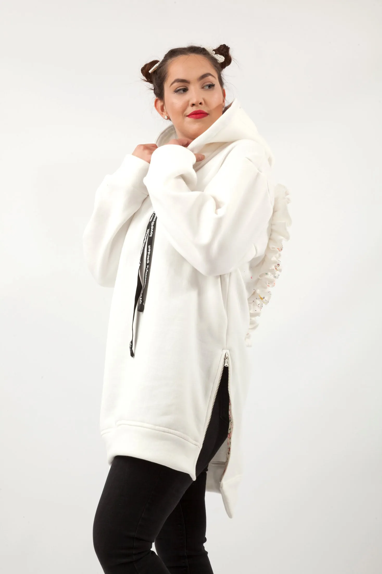 Poppy Hoodie White