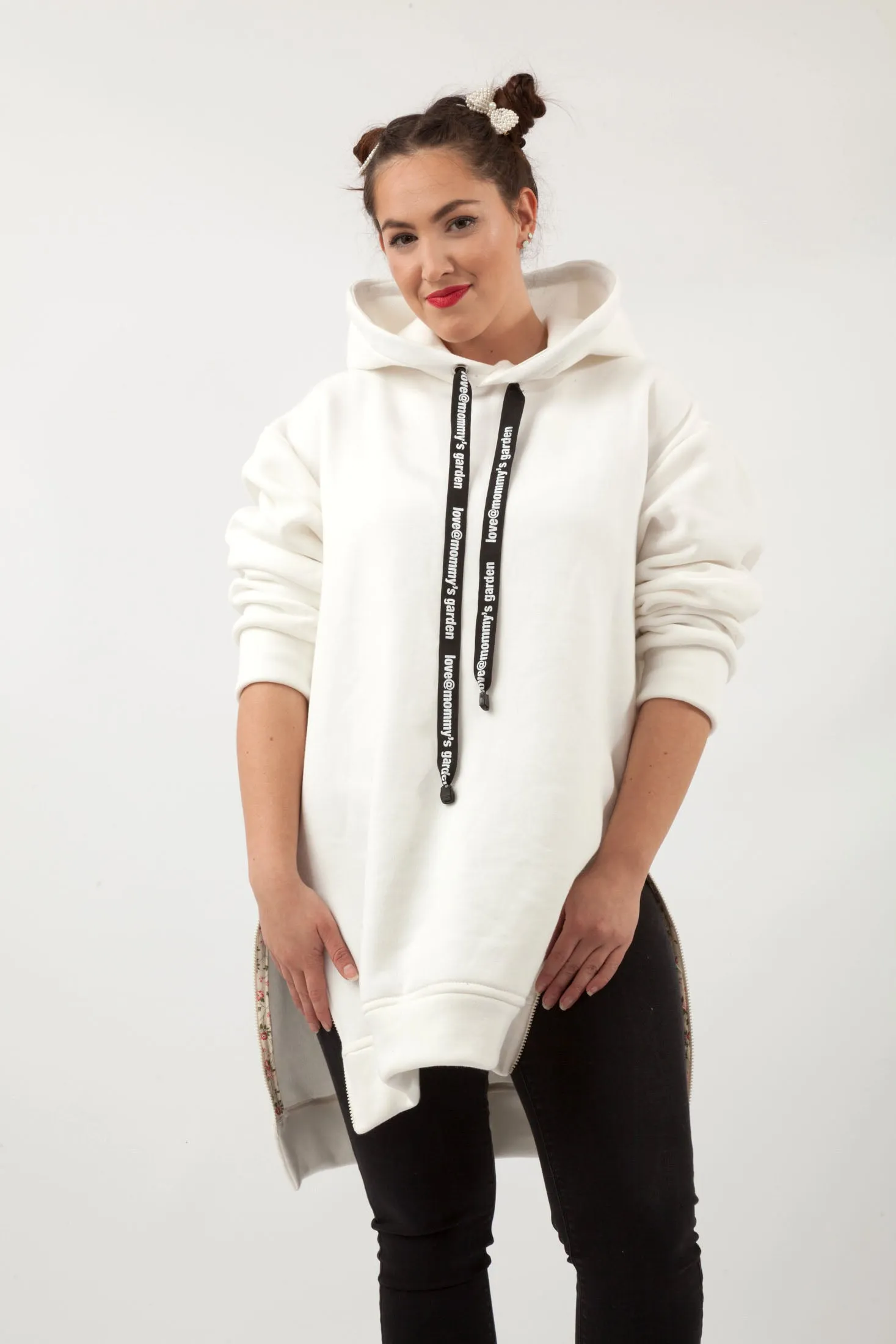 Poppy Hoodie White