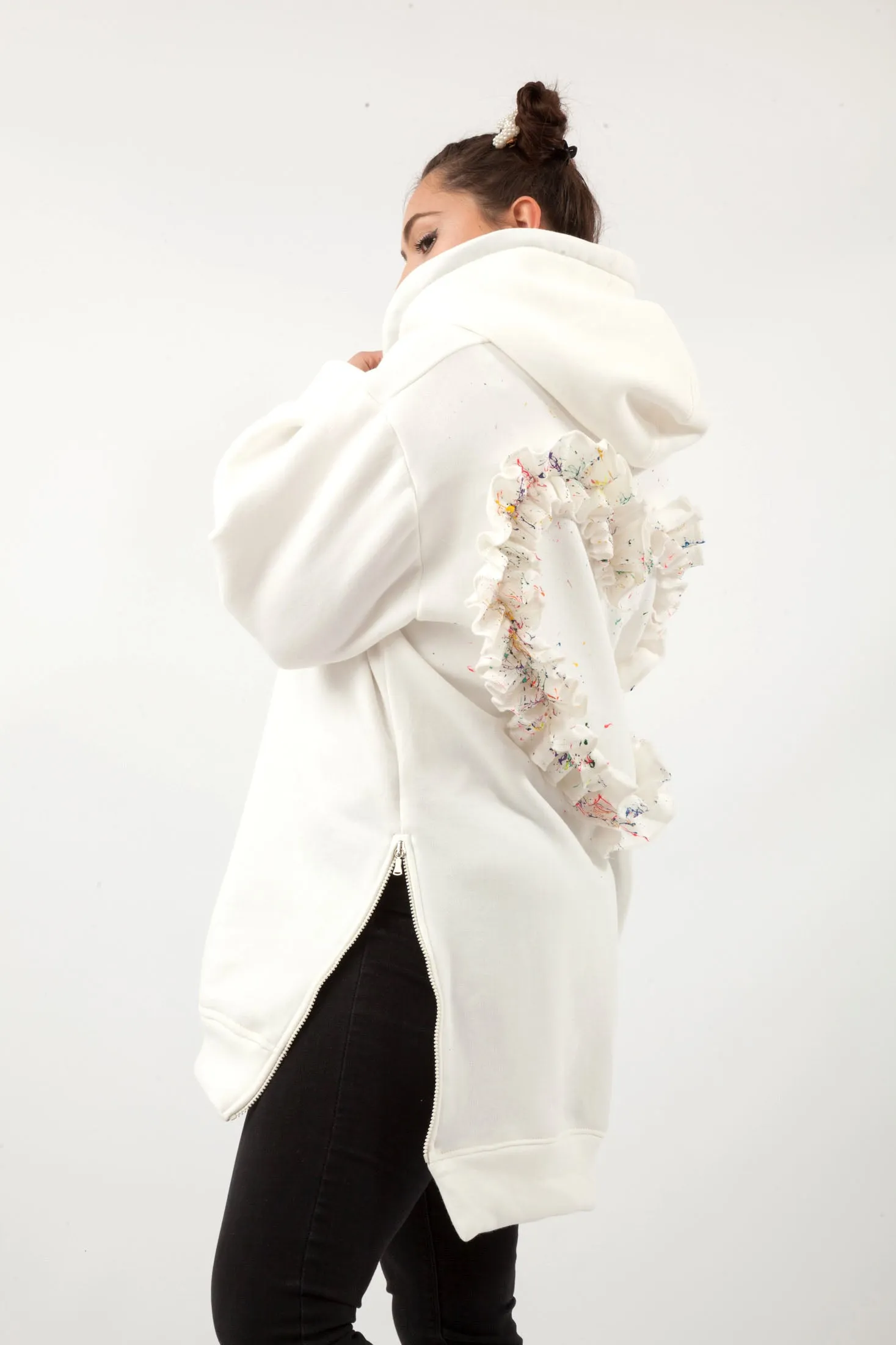 Poppy Hoodie White