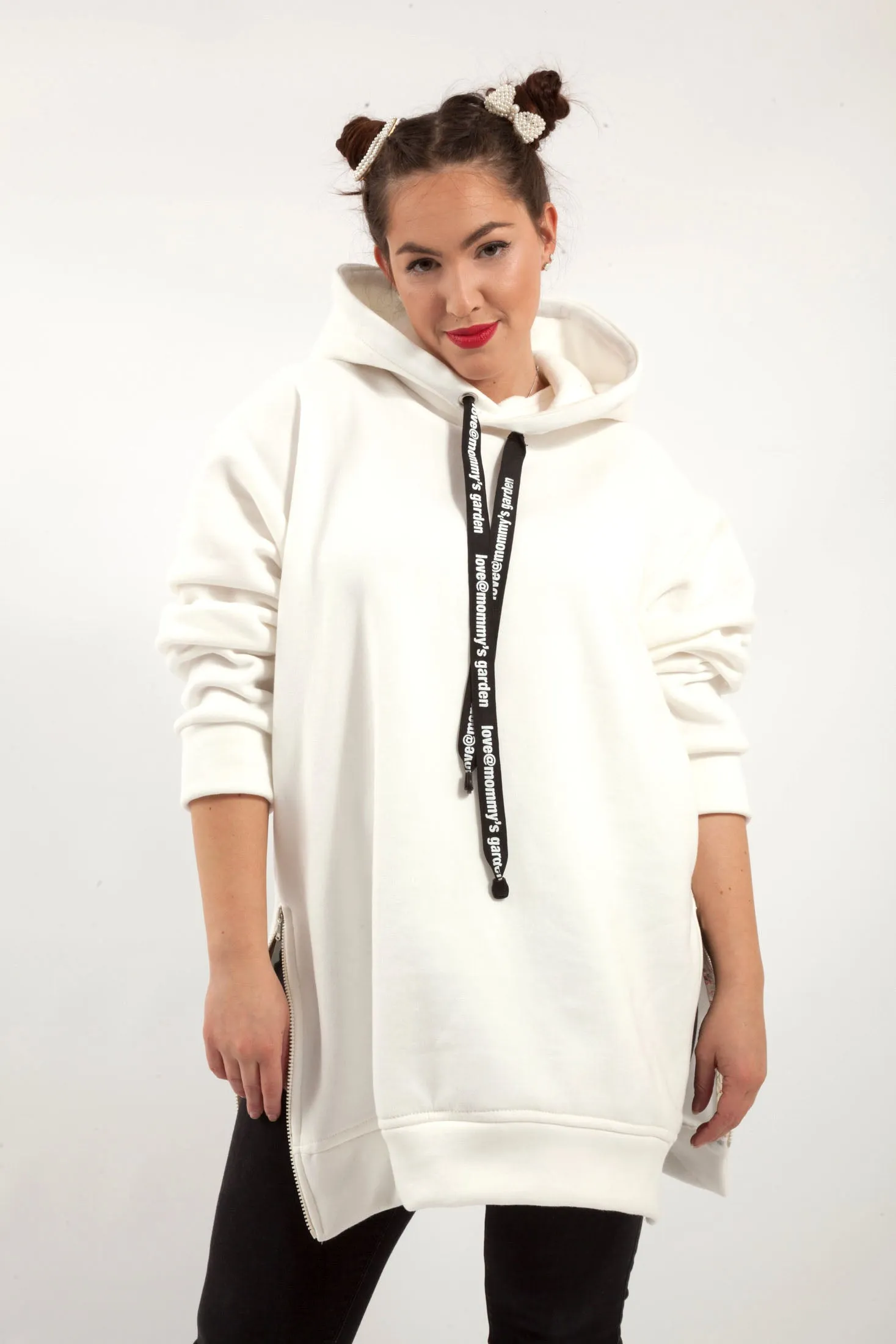 Poppy Hoodie White