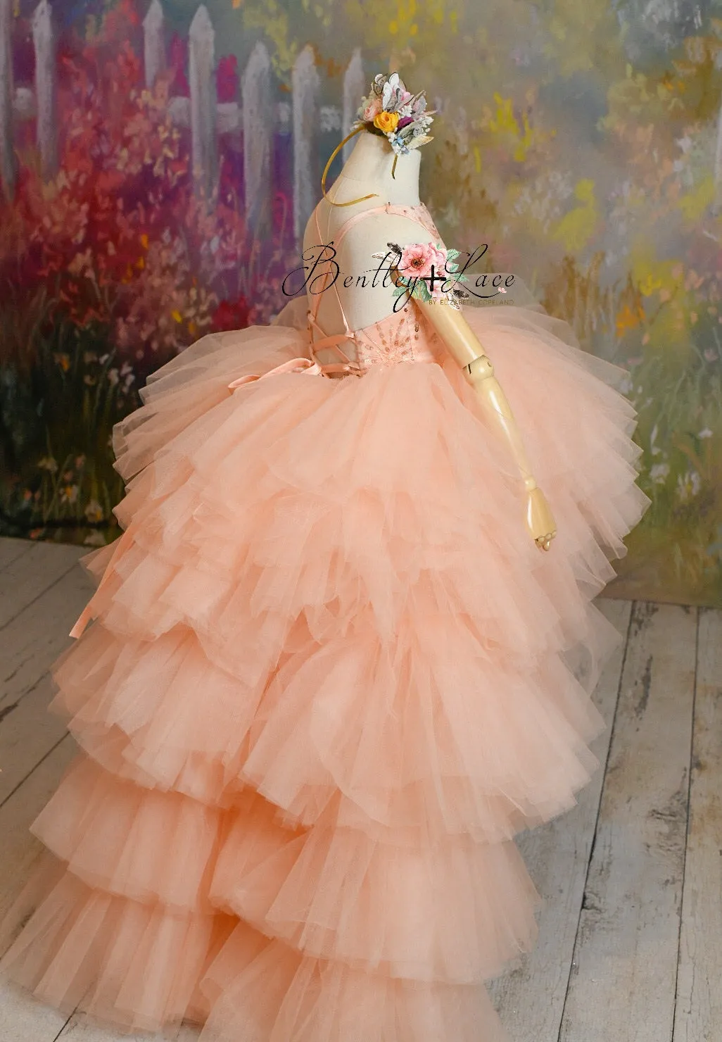 "Star Dazzle"- High Low Length Dress (5 Year - Petite 6 Year)