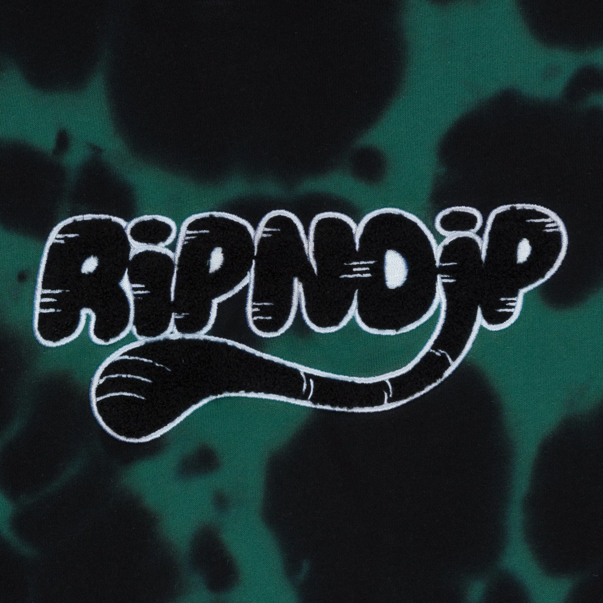 Ripntail Hoodie (Green/Black Tie Dye)