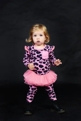 Rock Your Baby Circus Tights | Pink Leopard