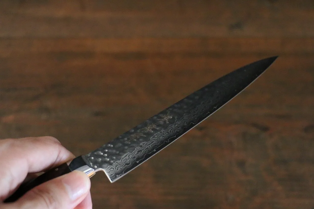 Sakai Takayuki VG10 17 Layer Damascus Petty-Utility 80mm Desert Ironwood Handle