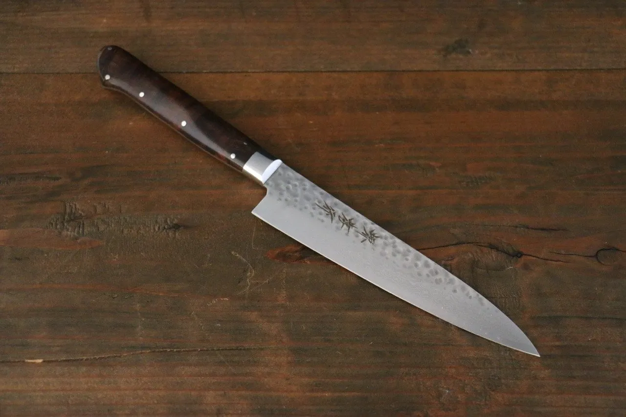 Sakai Takayuki VG10 17 Layer Damascus Petty-Utility 80mm Desert Ironwood Handle