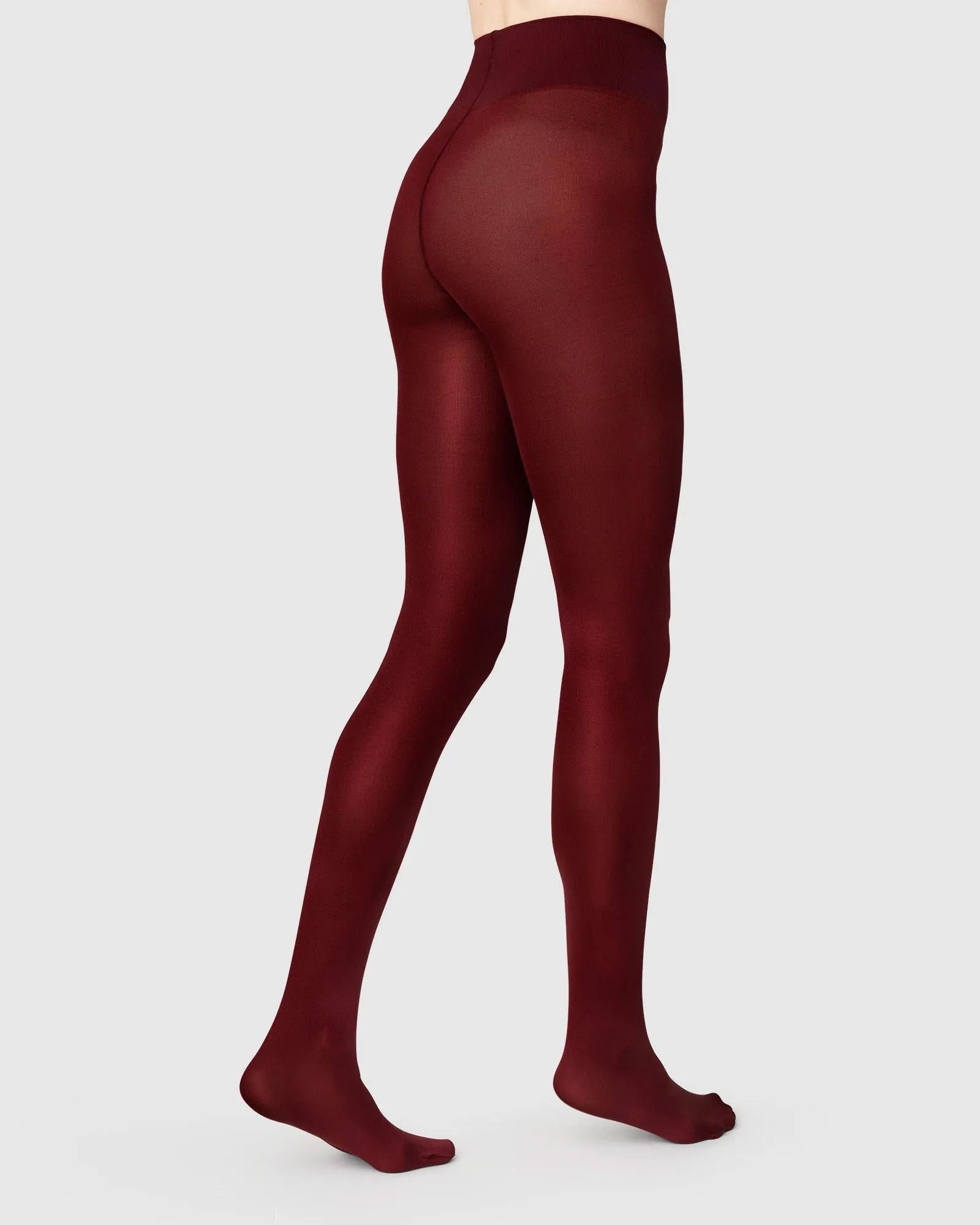 Sanna Glossy Tights Wine
