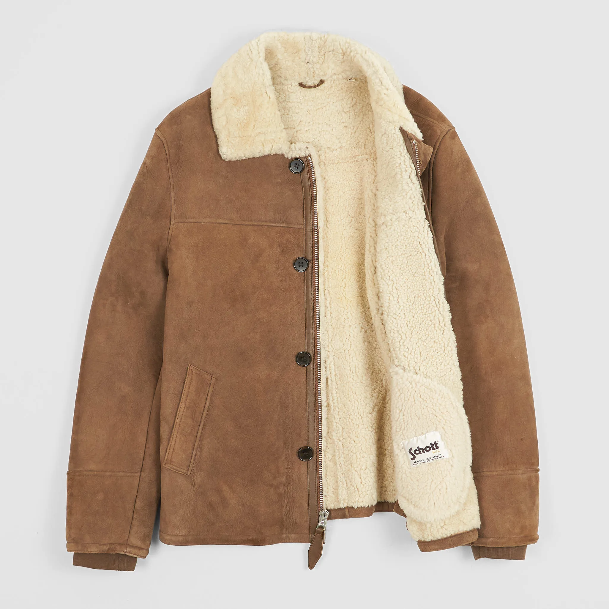 Schott N.Y.C. Classic Shearling Leather Jacket