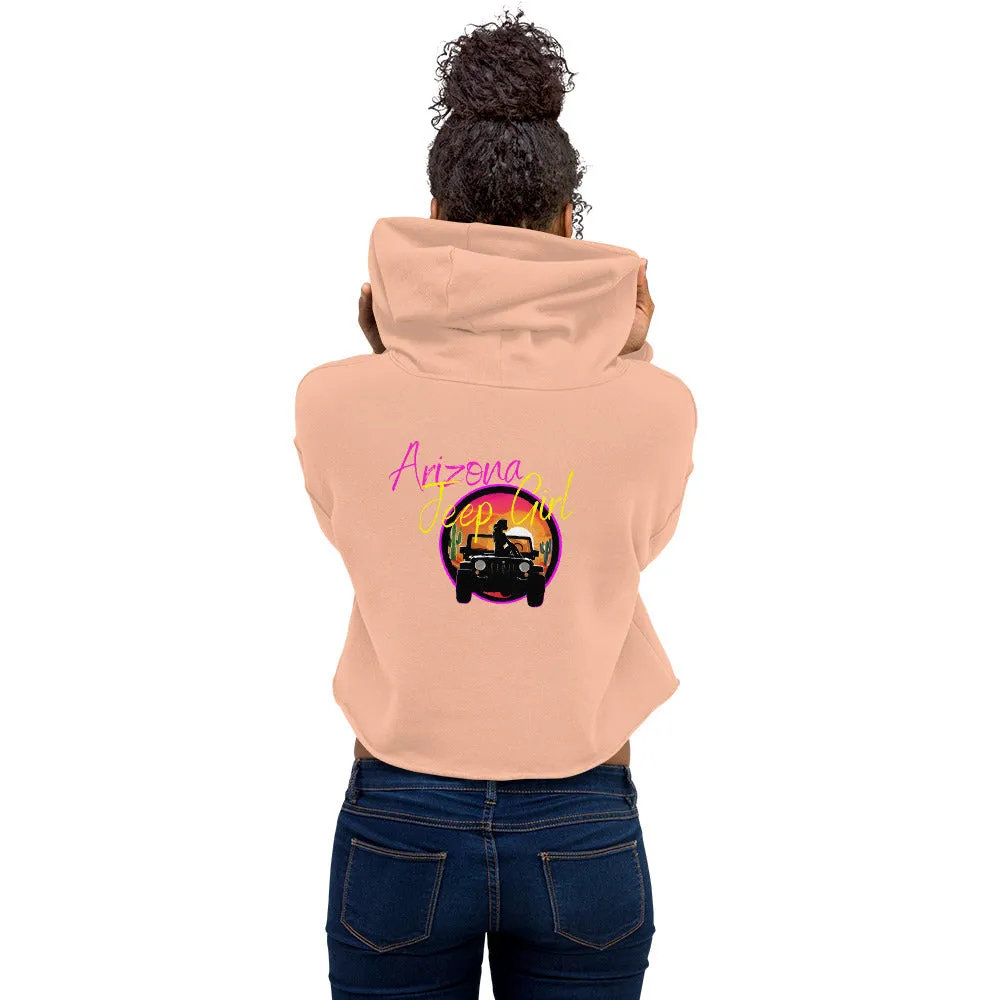 Shoreline Offroad Arizona Jeep Girl Crop Hoodie Off-road Apparel