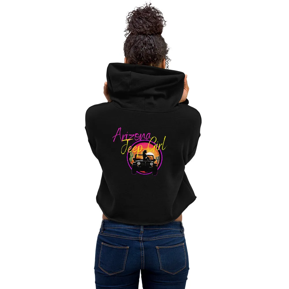 Shoreline Offroad Arizona Jeep Girl Crop Hoodie Off-road Apparel