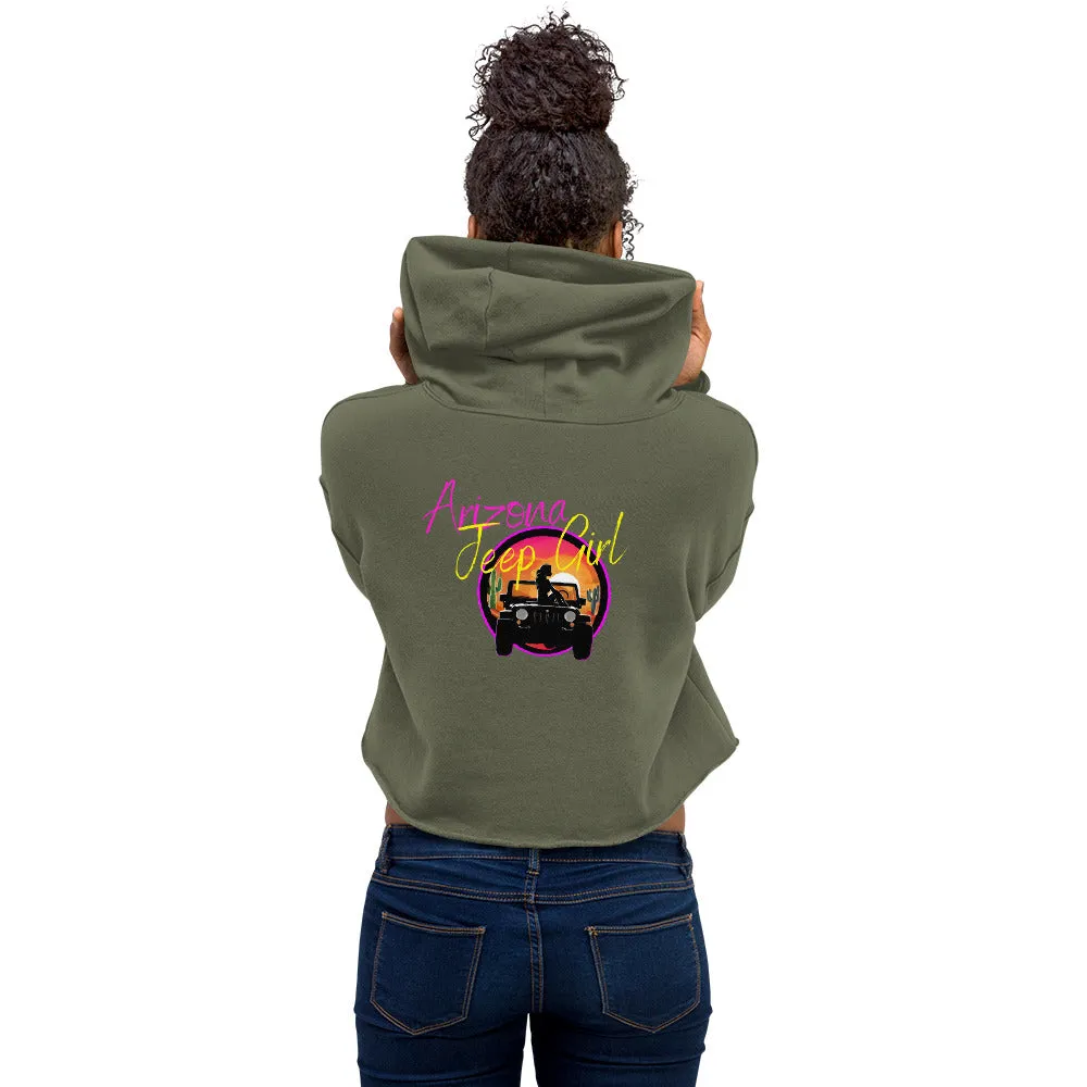 Shoreline Offroad Arizona Jeep Girl Crop Hoodie Off-road Apparel