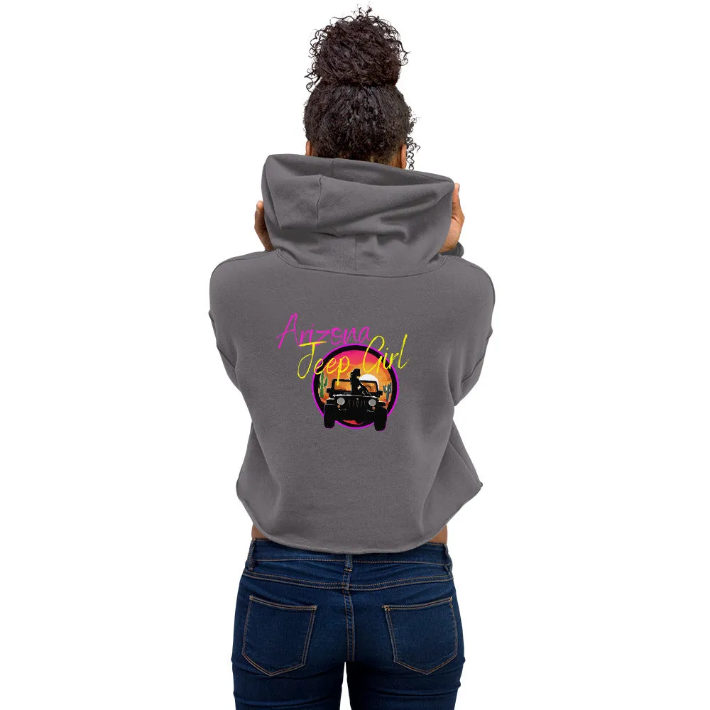 Shoreline Offroad Arizona Jeep Girl Crop Hoodie Off-road Apparel