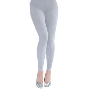 Silver Footless Tights