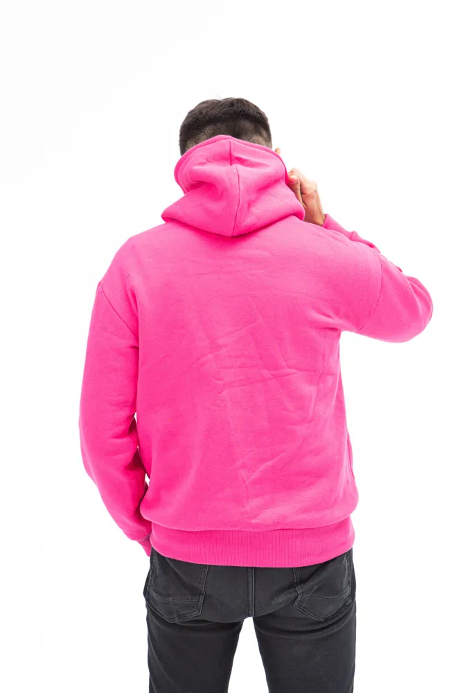 Sofa Killer warm pink men hoodie with white SK logo