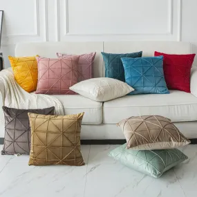 Solid Color Velvet Pillow Cushion Cover | Brodtica.com