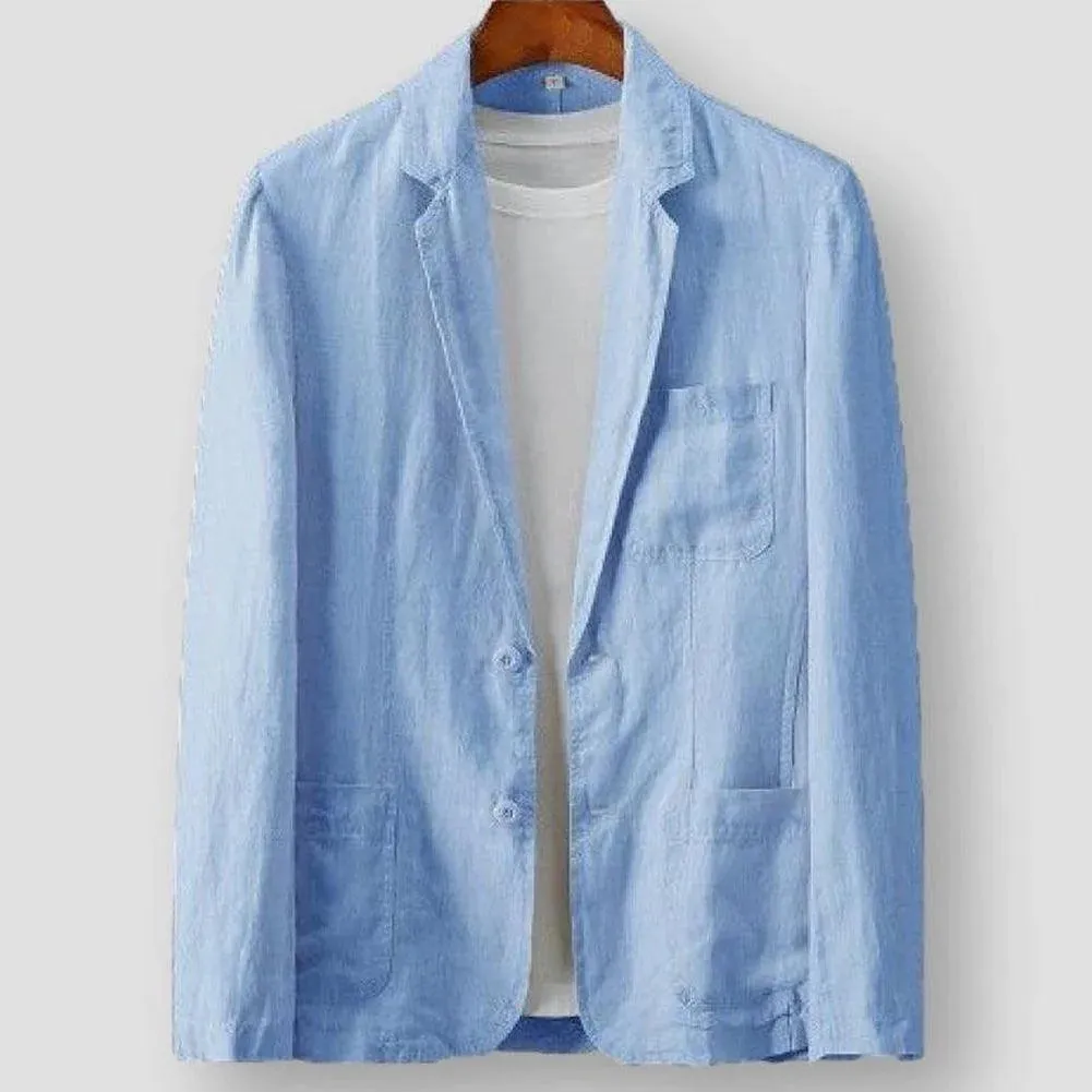 Solid Linen Suit
