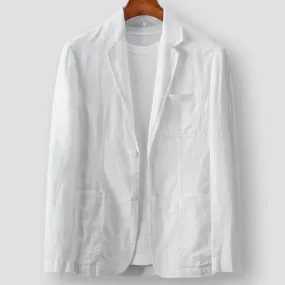 Solid Linen Suit