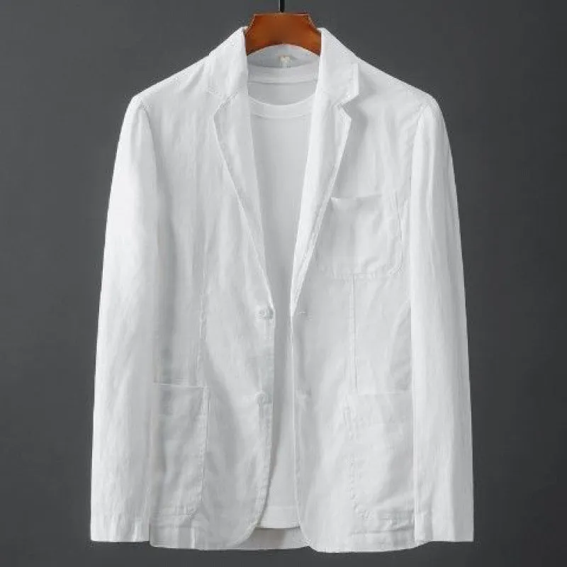 Solid Linen Suit