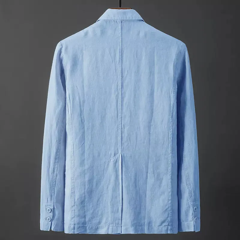 Solid Linen Suit