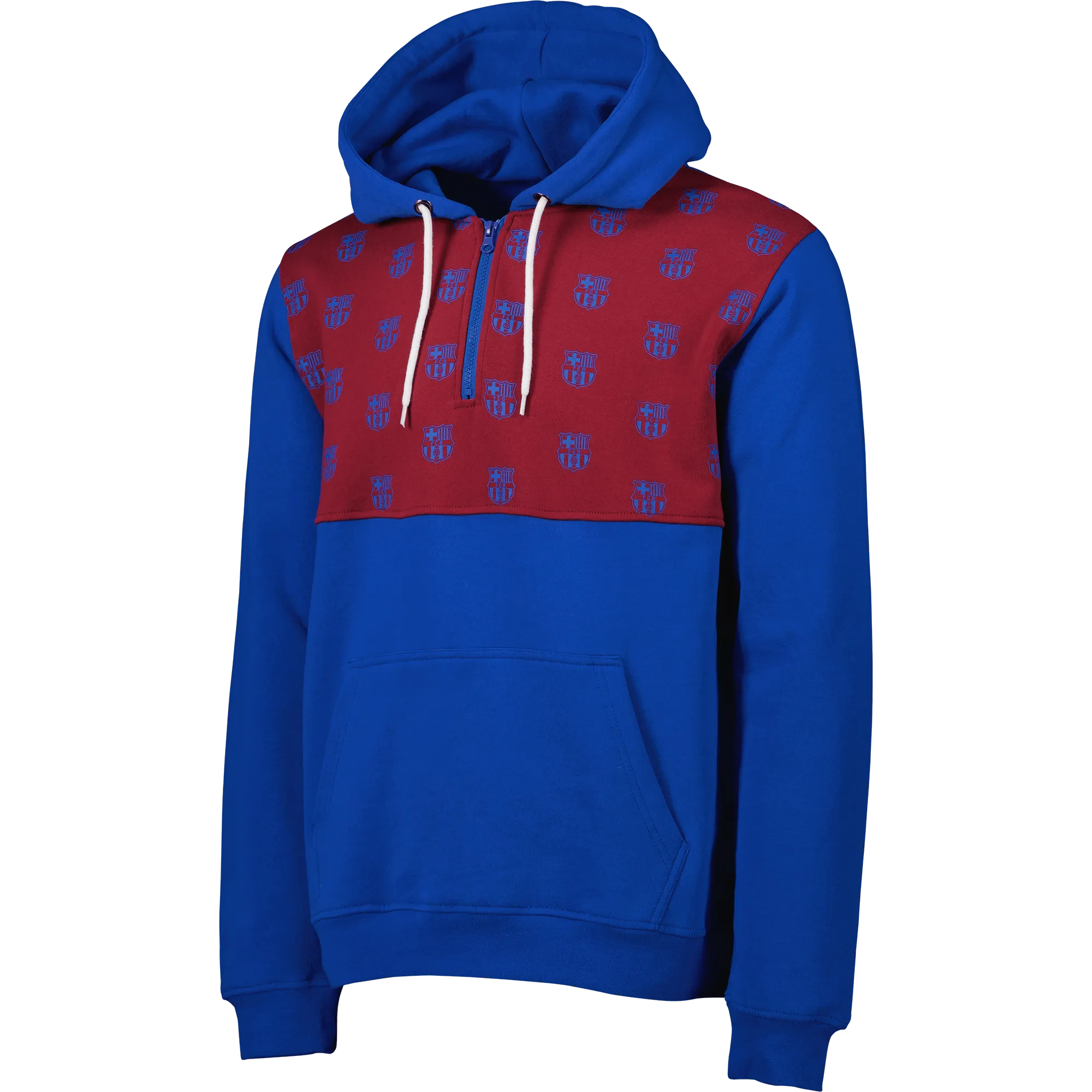 Sport Design Barcelona Pattern 1/4 Zip Hoodie