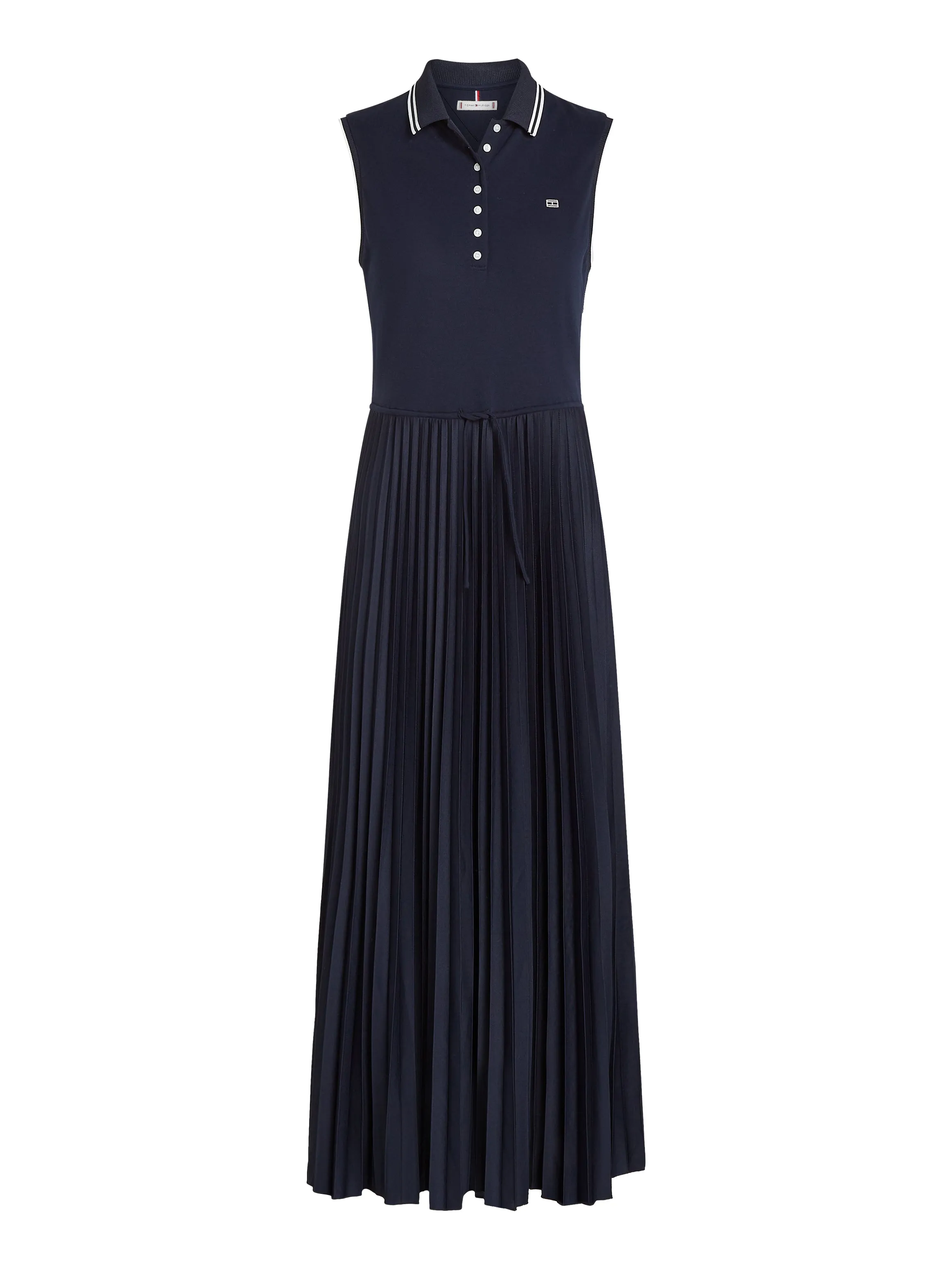 Sporty Pleated Polo Dress
