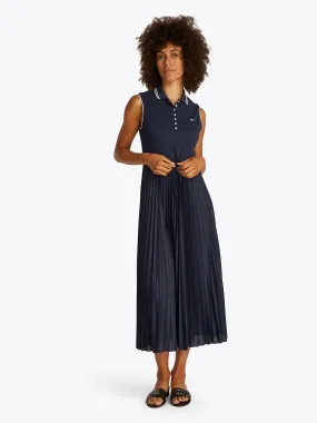 Sporty Pleated Polo Dress