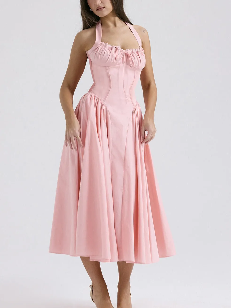 Summer Slim Fit Solid Color Dress