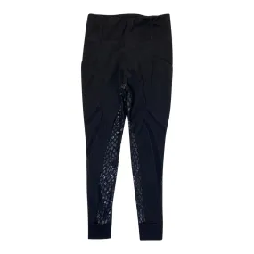 Sync Equestrian 'Venom' Full Seat Tights in Black - Women's Small