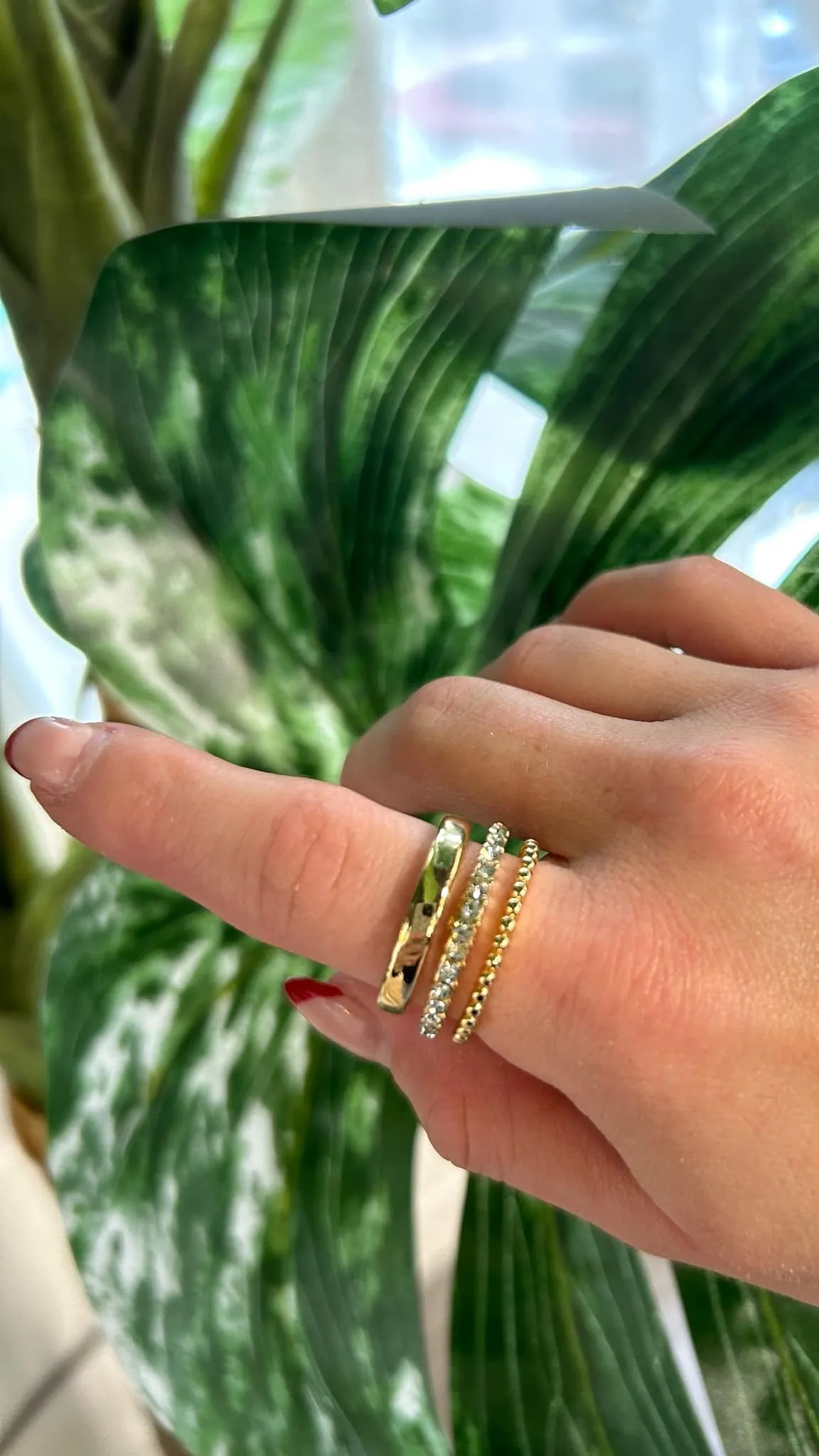Three Layer Ring | Gold