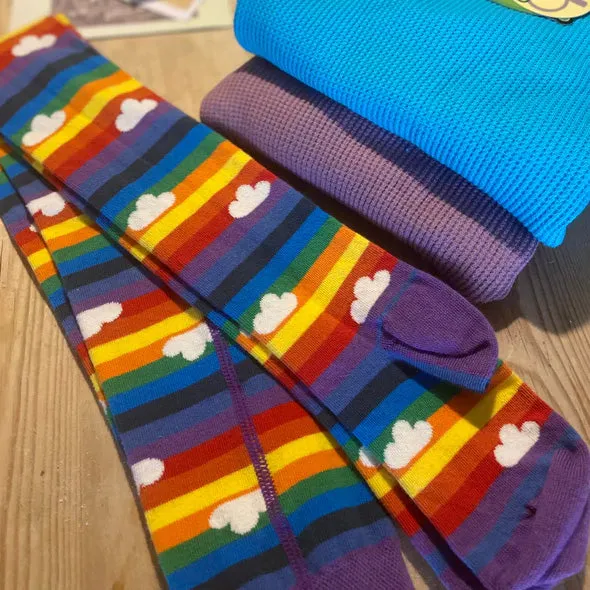 Tights- rainbow stripes