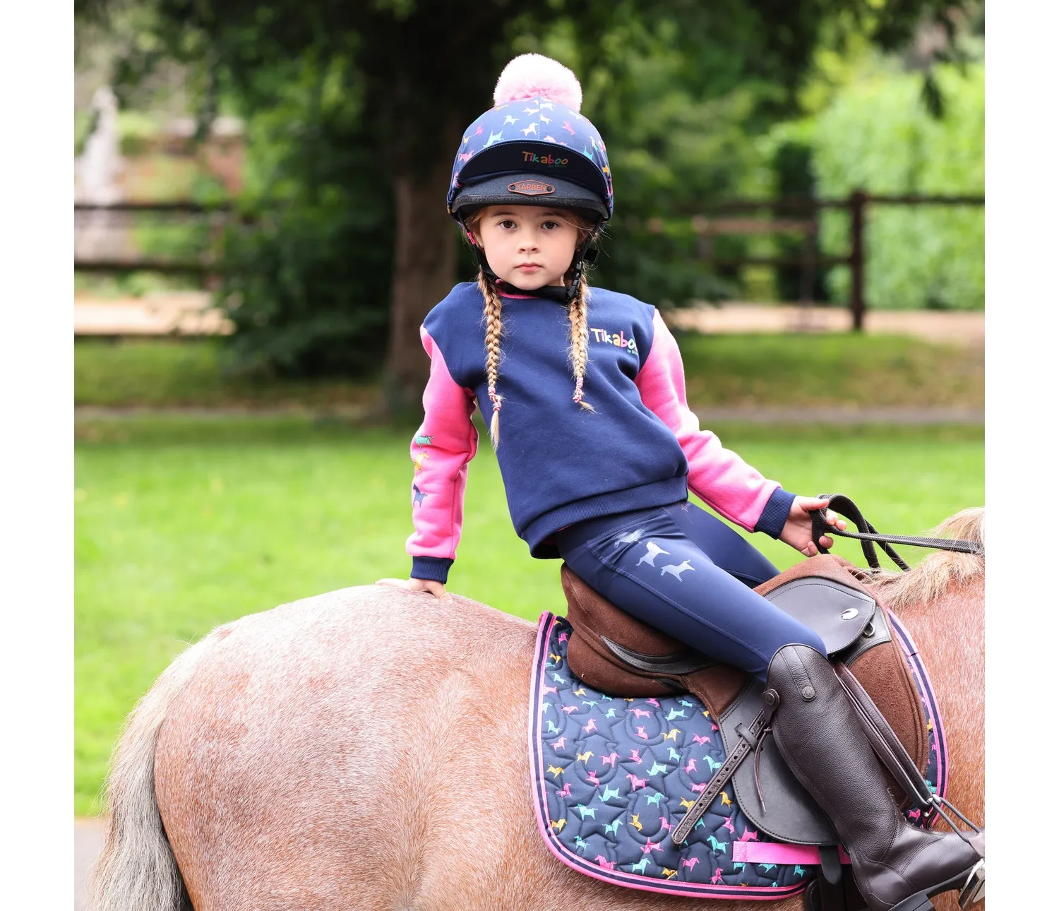 Tikaboo Riding Tights Navy