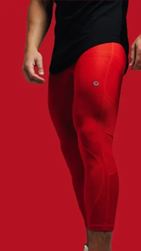 Total War Battle Vented Mesh Training Tight - Candy Apple Red