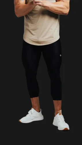 Total War Battle Vented Mesh Training Tight - Midnight Black