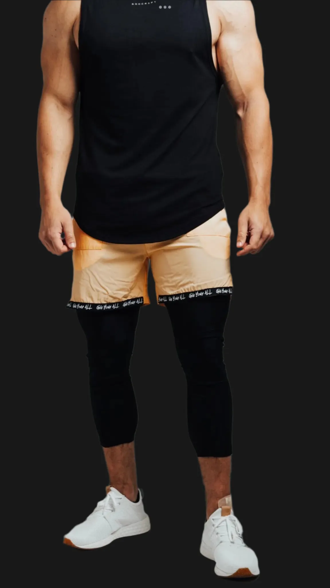 Total War Battle Vented Mesh Training Tight - Midnight Black
