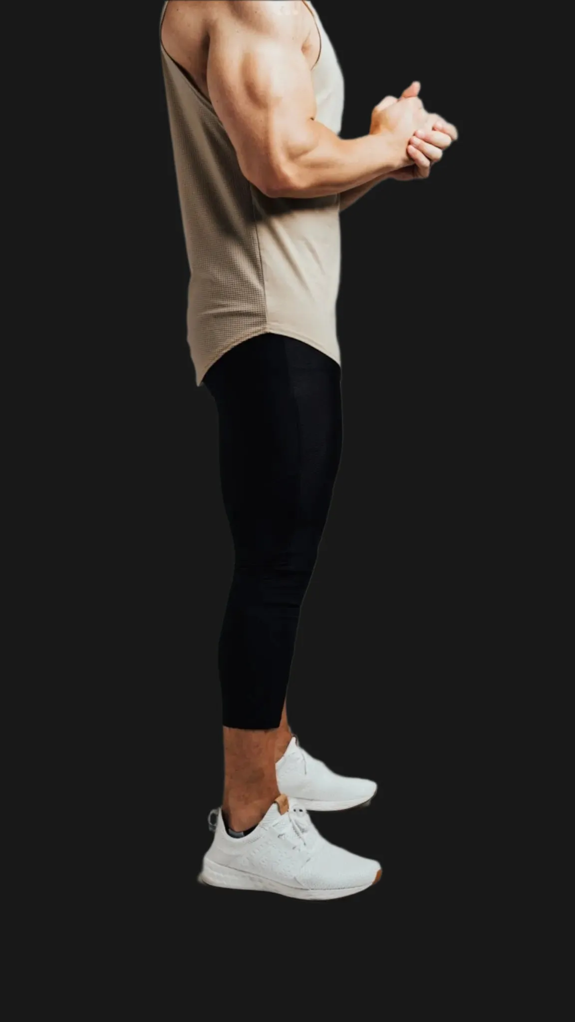 Total War Battle Vented Mesh Training Tight - Midnight Black
