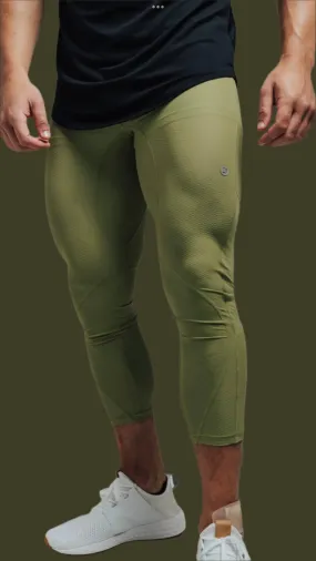 Total War Battle Vented Mesh Training Tight - Olive Green