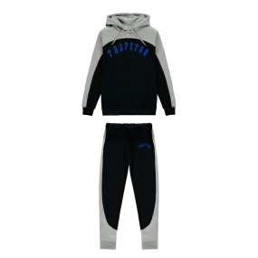 Trapstar Irongate Arch Chenille Hooded Tracksuit - Black/Blue/Grey