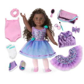 Truly Me™ #127 18-inch Doll & Practice-to-Performance Dance Set