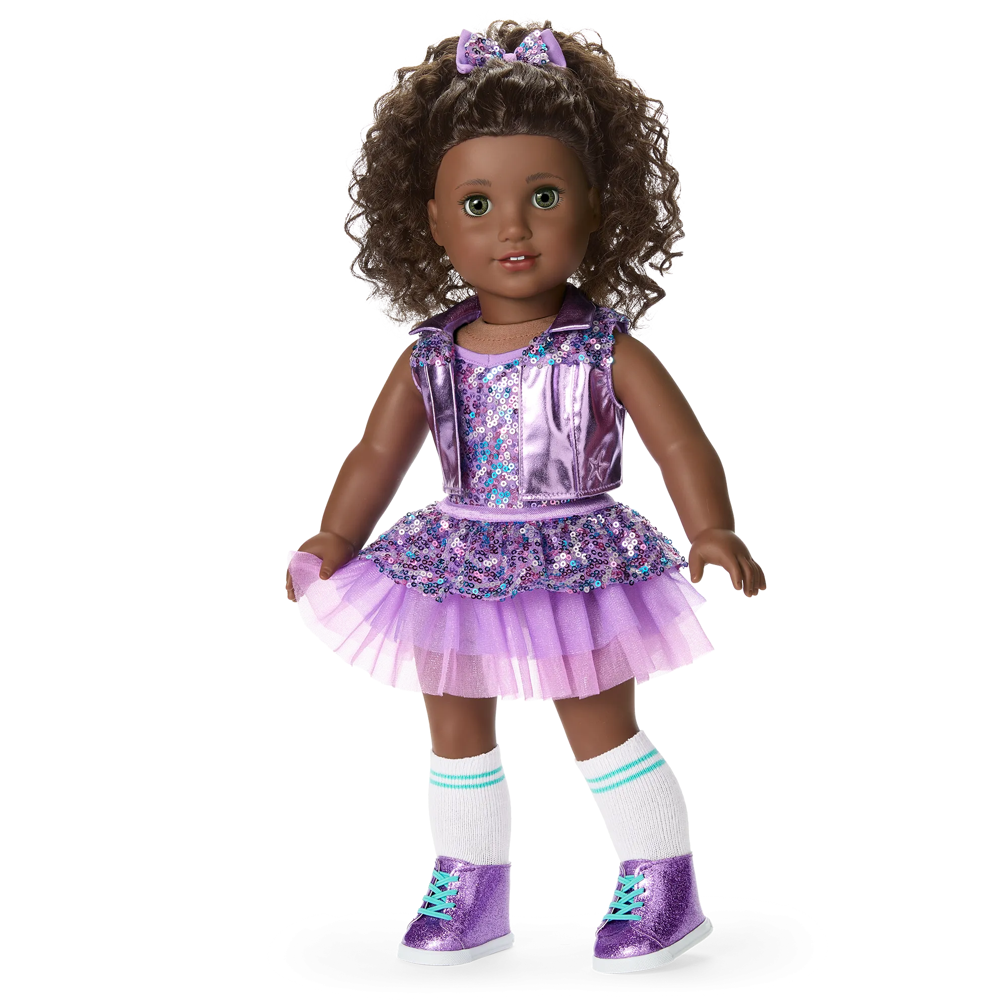 Truly Me™ #127 18-inch Doll & Practice-to-Performance Dance Set