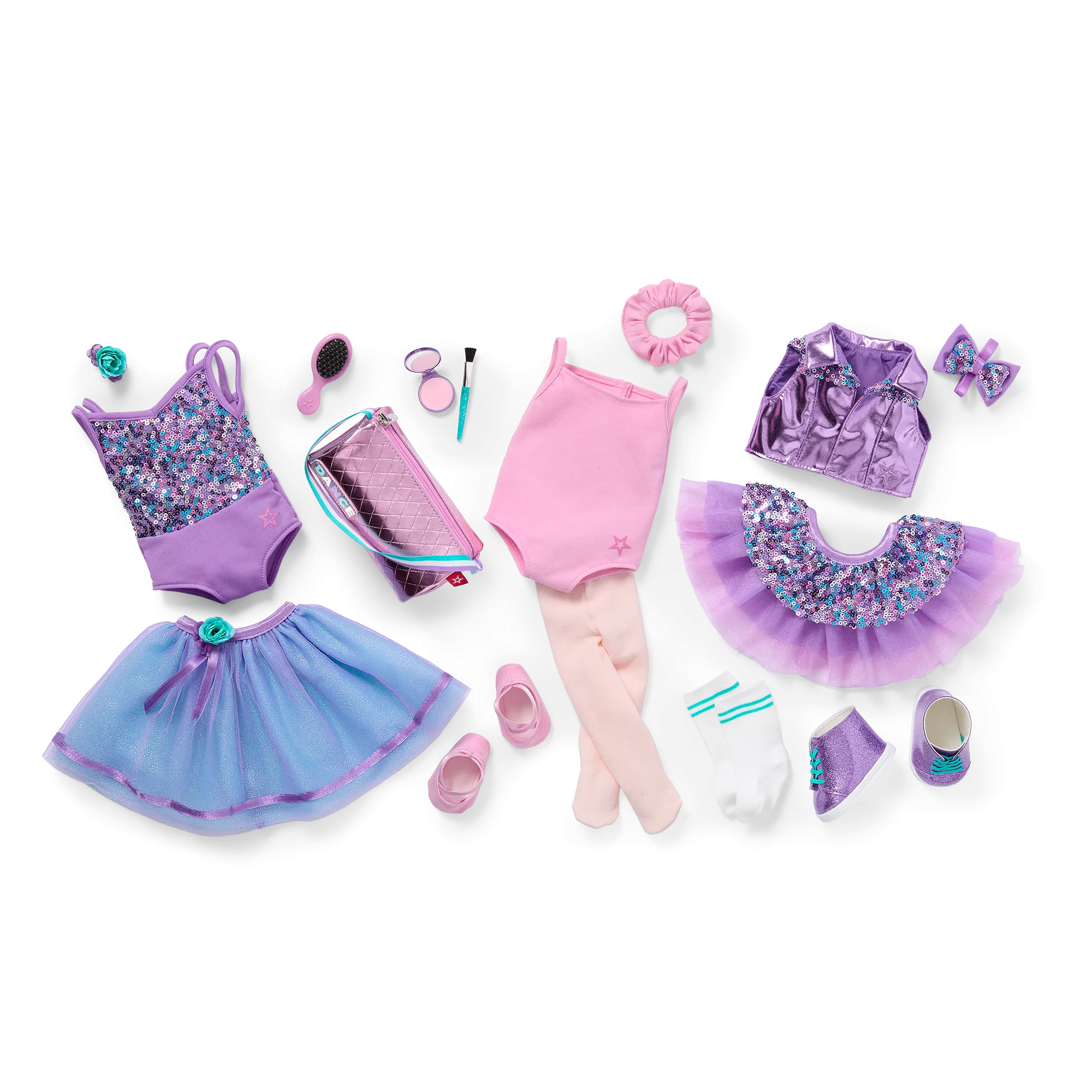 Truly Me™ #127 18-inch Doll & Practice-to-Performance Dance Set
