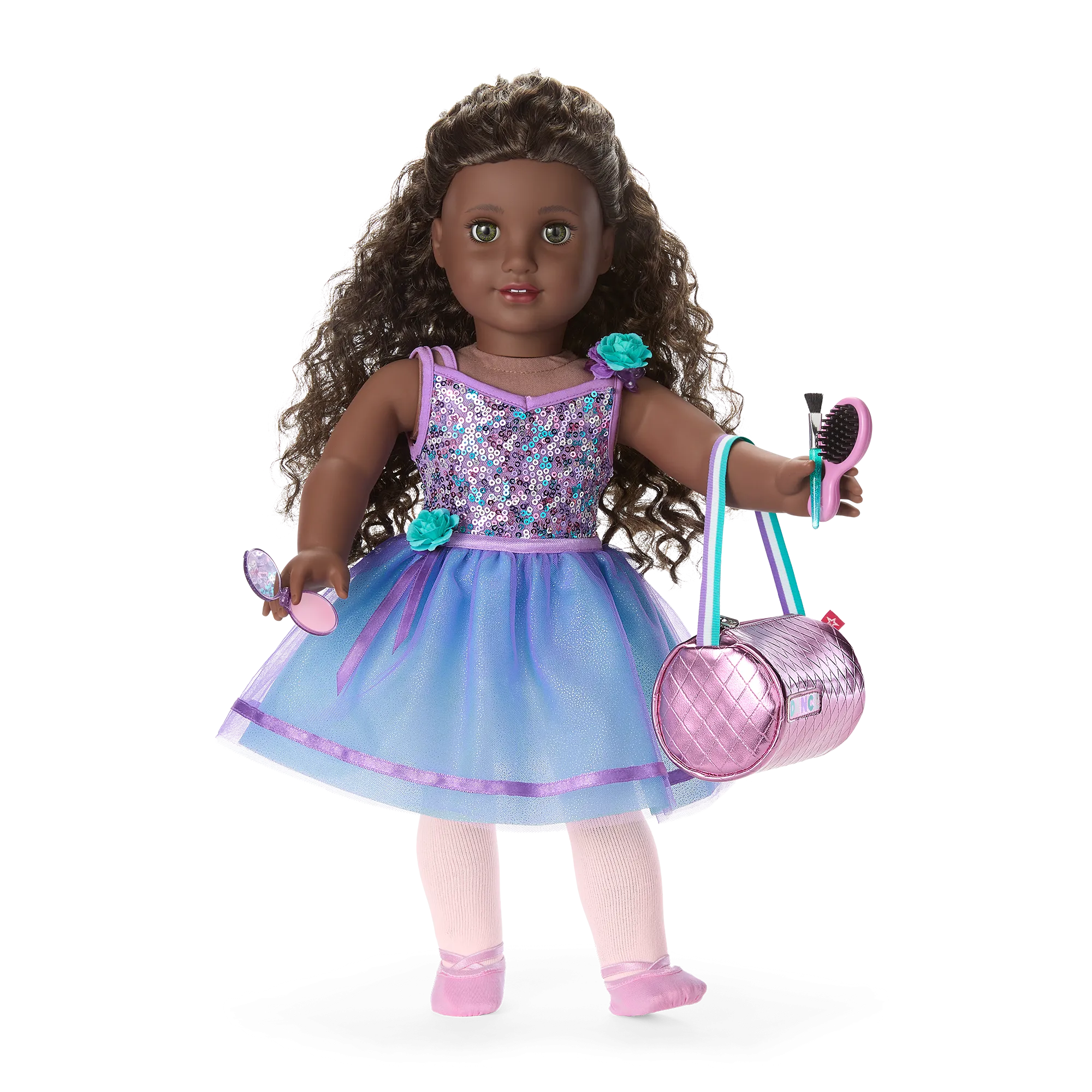 Truly Me™ #127 18-inch Doll & Practice-to-Performance Dance Set