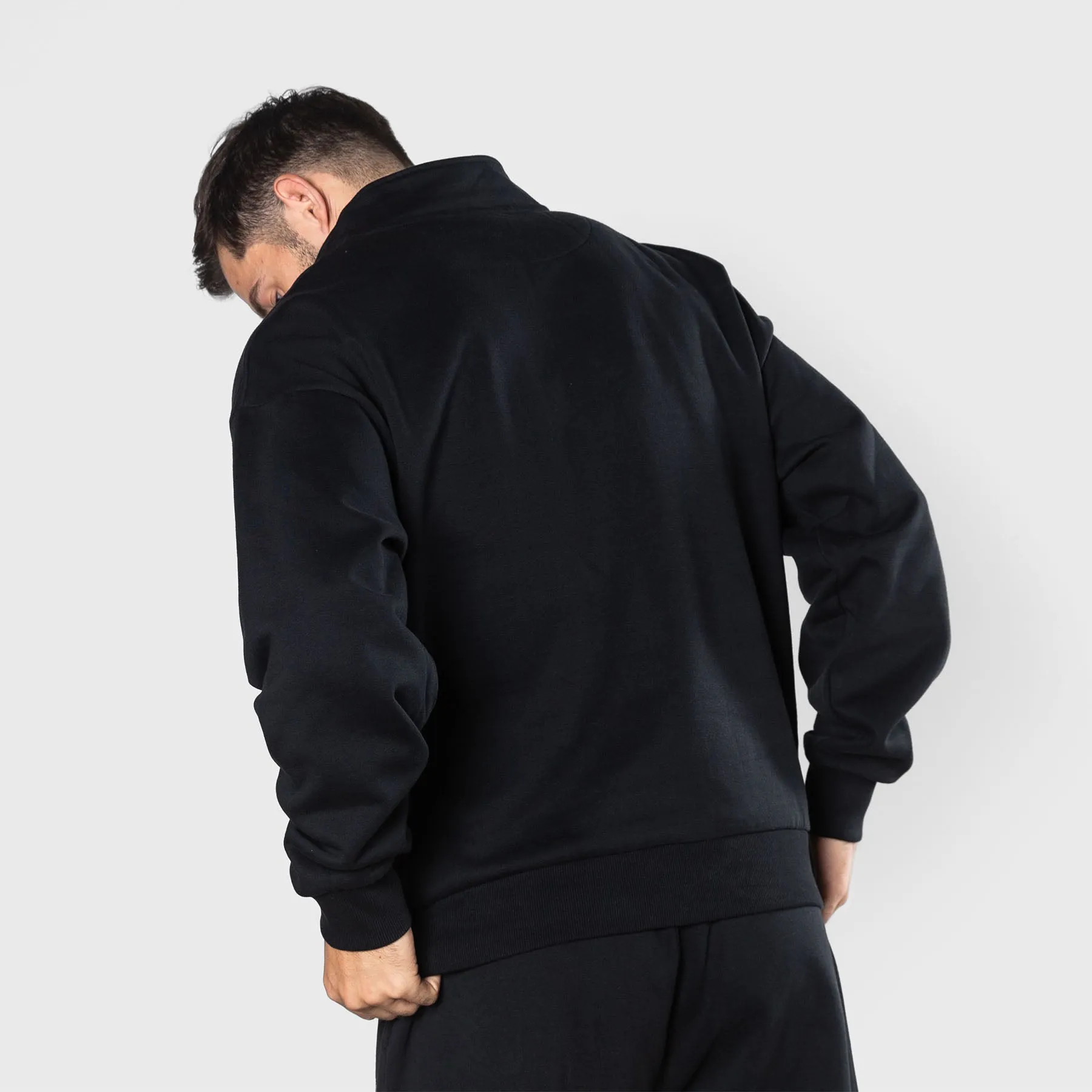 TWL - ALTITUDE 1/4 ZIP SWEATER - BLACK