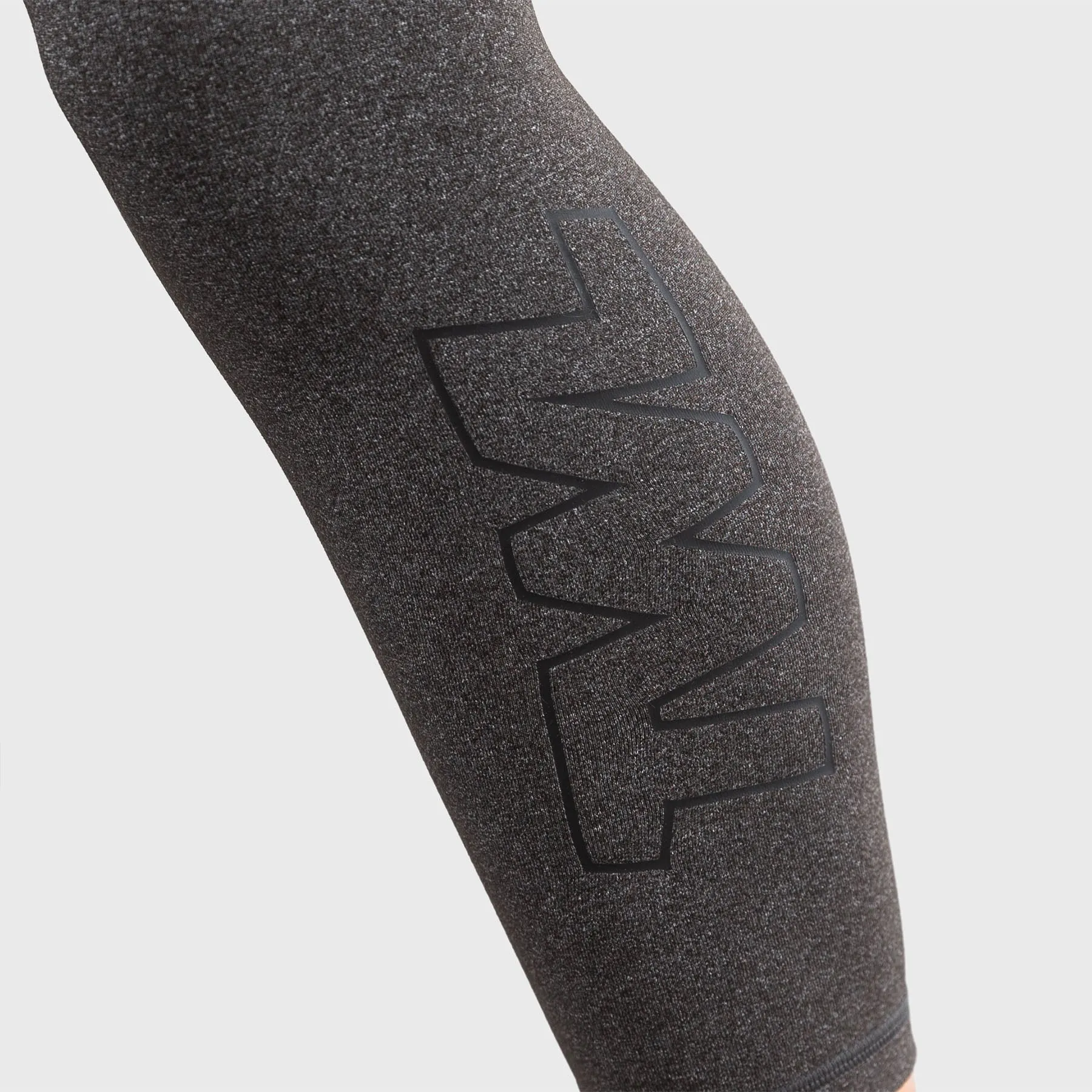 TWL - WOMEN'S ENERGY HIGH WAISTED 7/8TH TIGHTS - ATHLETE - CHARCOAL MARL/BLACK