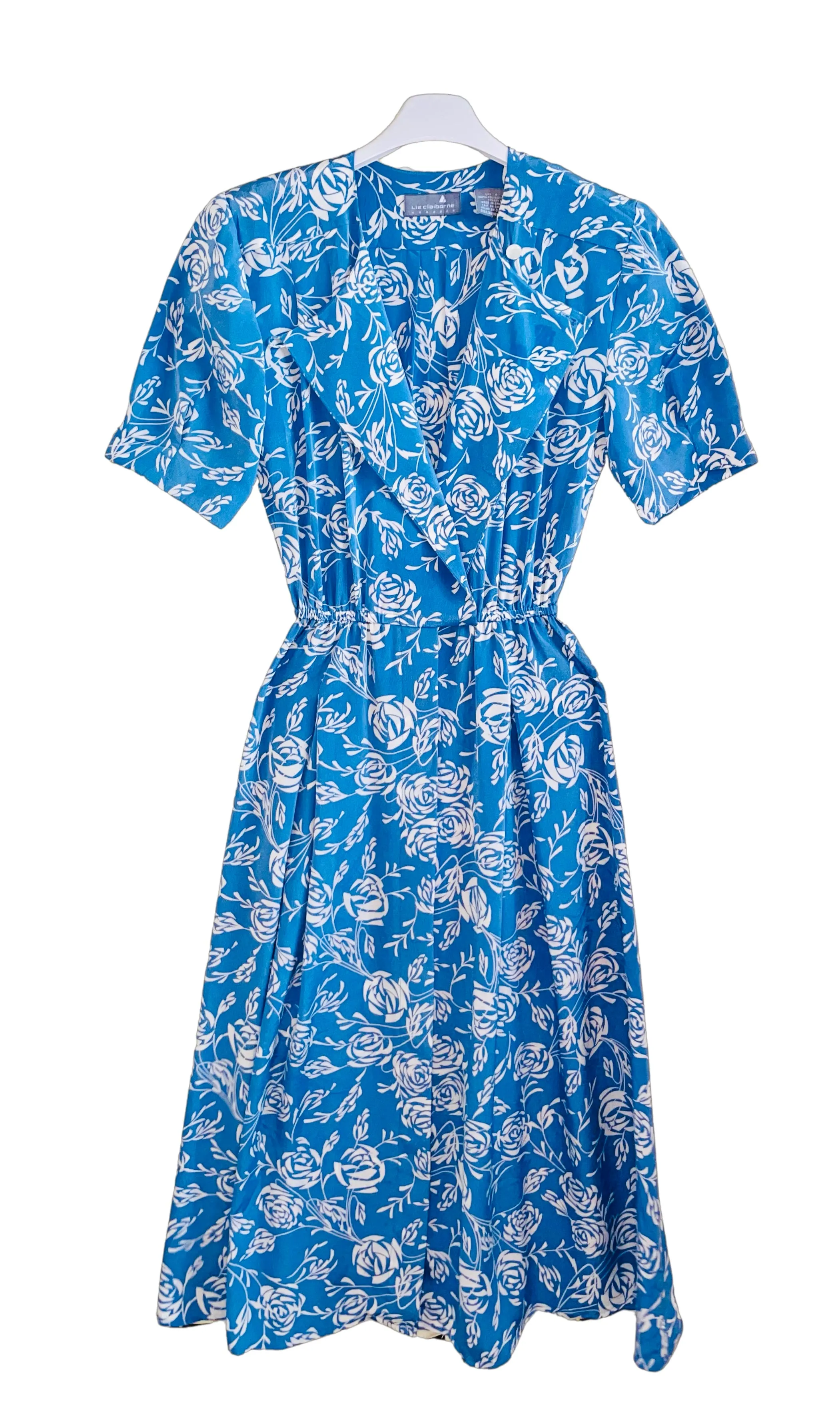 Vintage Liz Claiborne Floral Midi Tea Dress
