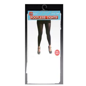 White Plain Colour Footless Tights