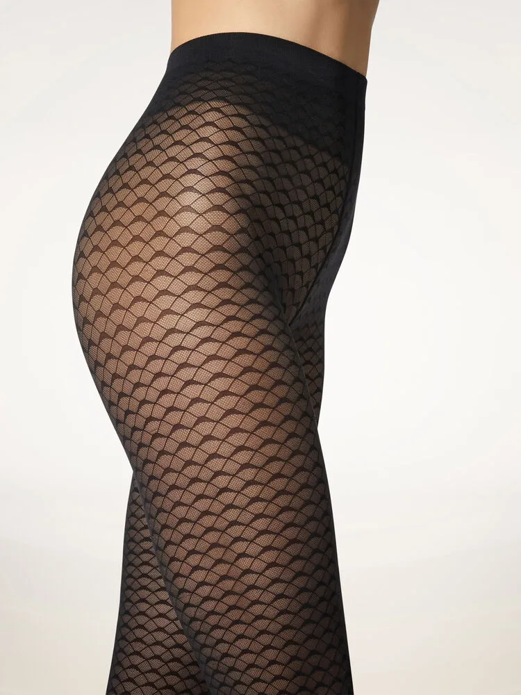Wolford Graphic Pattern 30 Den Net Look Tights
