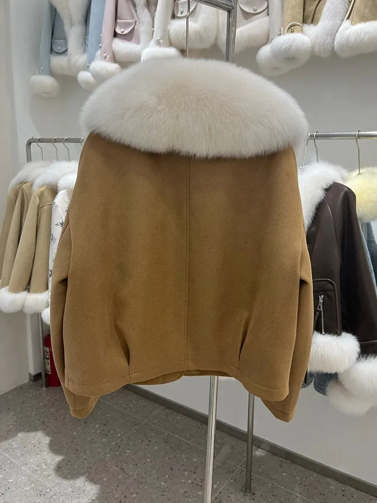 Women’s Real Fur Goose Down Jacket – Ultimate Winter Warmth and Style